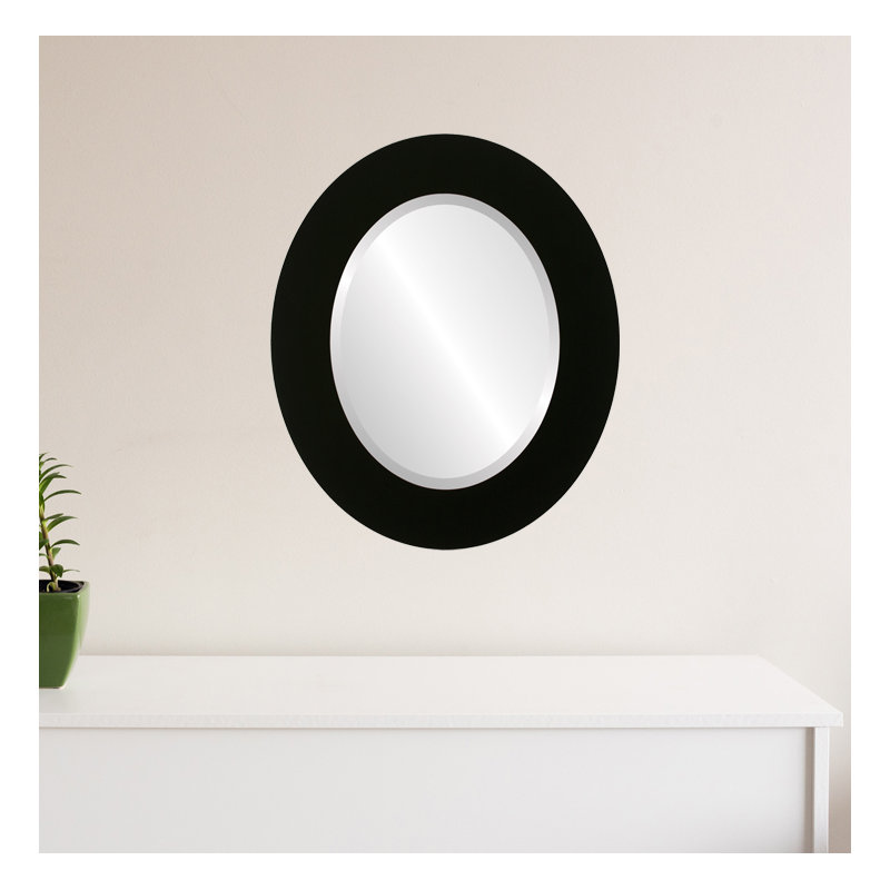 Miroir d'appoint Royster, H 21 po x l 17 po, Noir mat