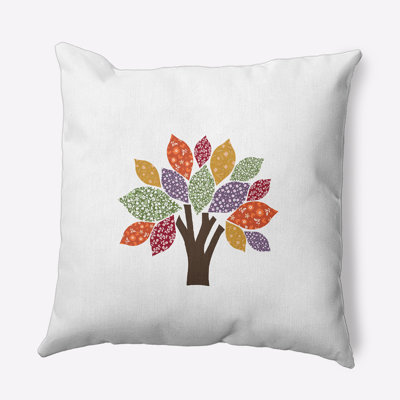 Polyester Throw Square Indoor/Outdoor Pillow Cover & Insert by E by Design