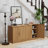 Wood Sideboard Cabinet with Adjustable Shelves-2010826290-1979120046