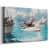 Toile naturelle avec cadre flottant