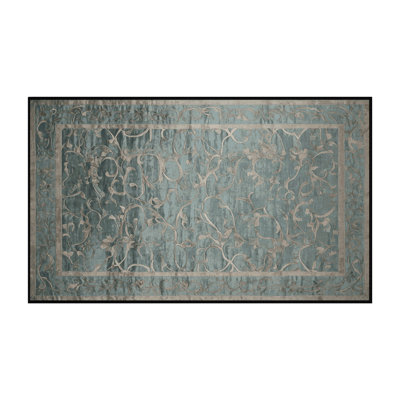 Tapis gris lavable à la machine
