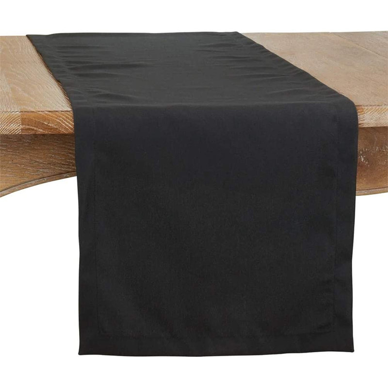 Chemin de table Parsonsfield , 72 po x 16 po, Noir