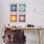 «Mindful Chakra Points», ensemble de 4 giclées encadrées par Wild Apple Portfolio