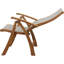 Chaise de patio pliante en teck Shirk