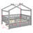 Wooden House Bed With Trundle-371250371