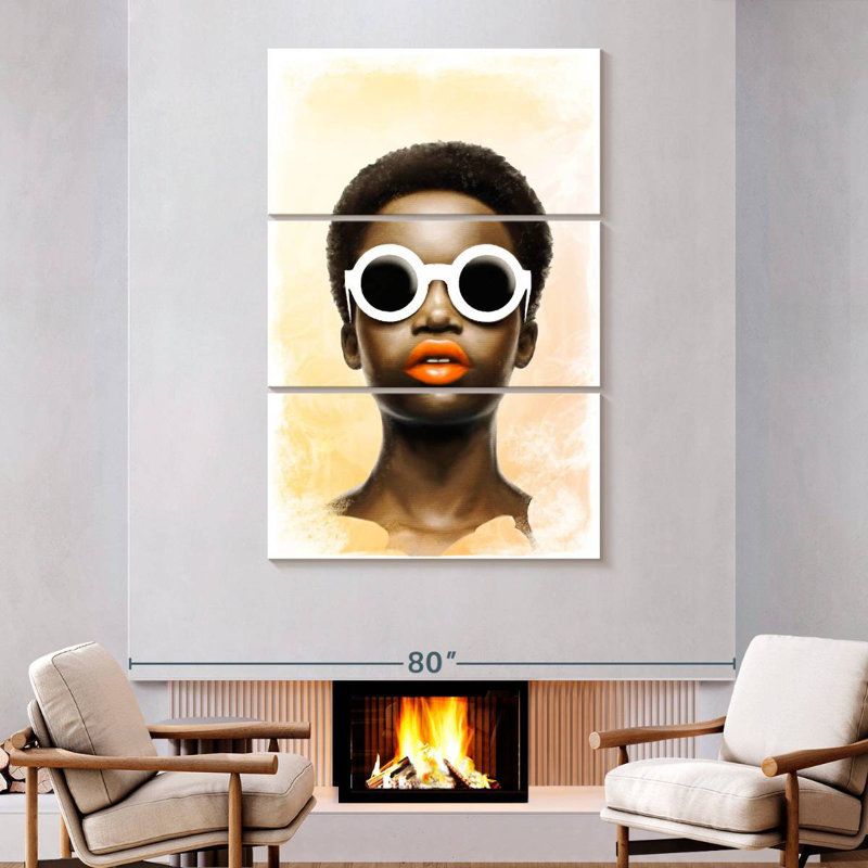 Leisha African Lady, 74" H x 48" W