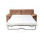 Lit Mid-Century 2 places convertible en grand, brun, lit stable avec fonction coulissante, sensation agréable-686736567