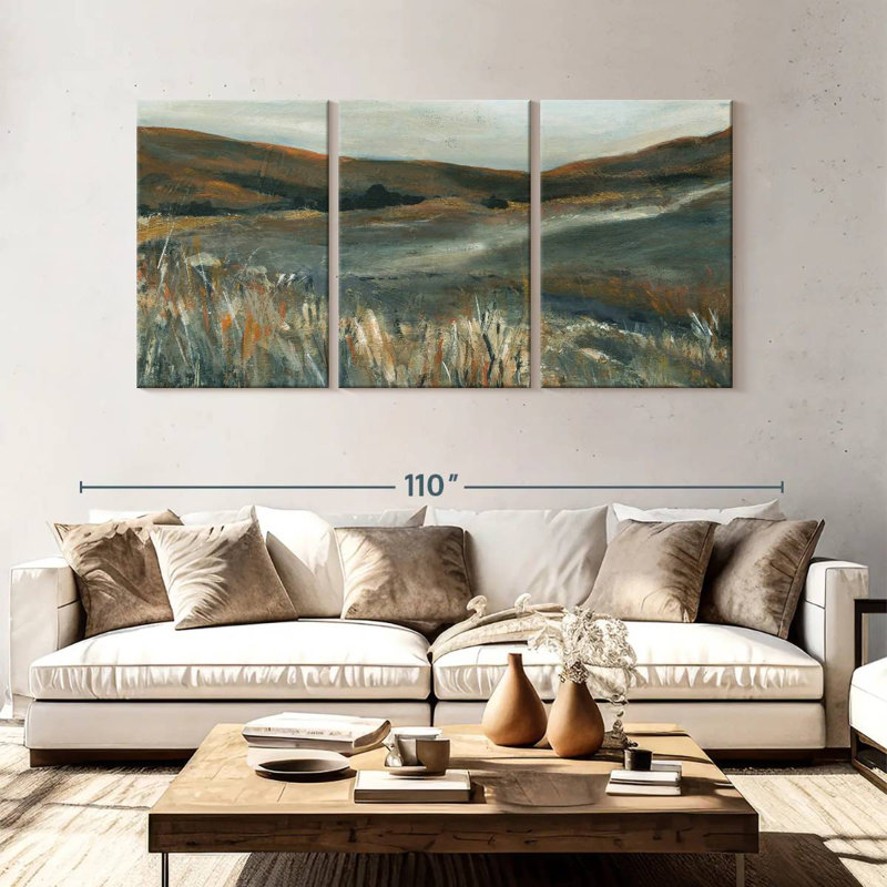 Coucher de soleil en cuivre Alvord, H 45 po x l 92 po