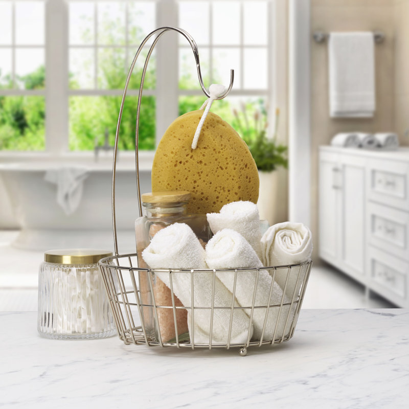 Panier Gourmet Basics par Mikasa Geneva avec crochet à banane, Gris