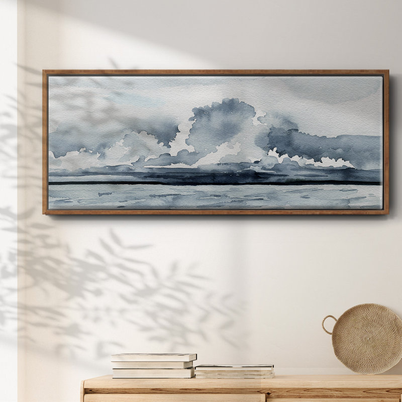 Passing Rain Storm II- Framed Canvas