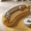 Combinaison simple de table basse jaune