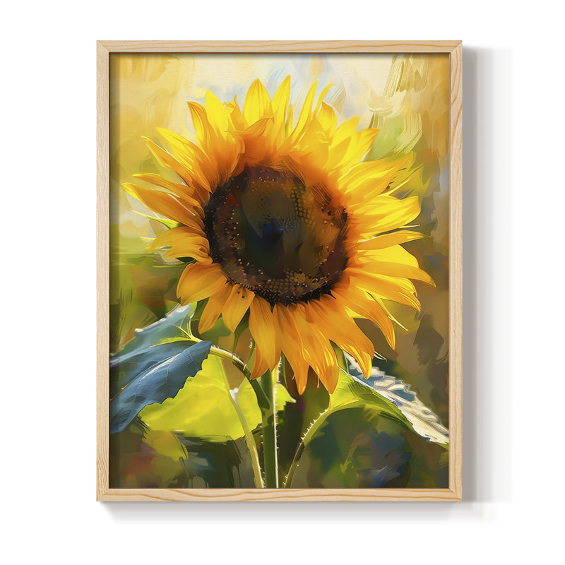 «FLORAL Series», impression encadrée en bois massif, H 30 po x l 24 po