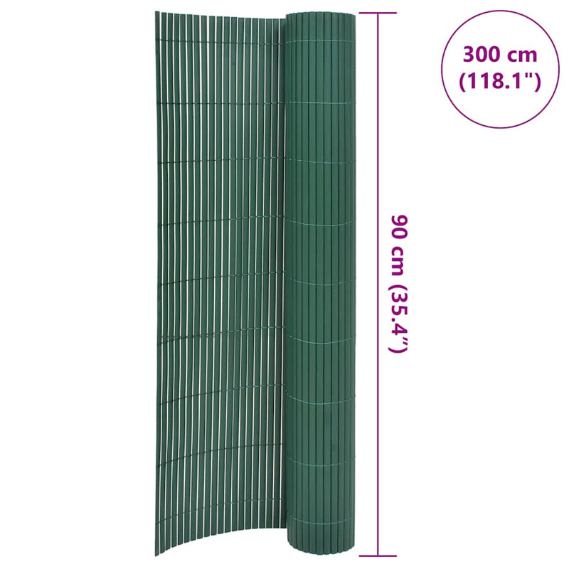 Double-Sided Garden Fence (3m x 0.9m), Green