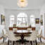 3-Light Modern Gold Semi Flush Mount Ceiling Light with Milk White Flower Shade for Living Room Bedroom Entryway