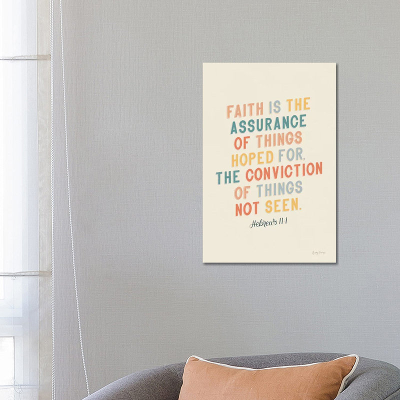 Bible Saying V by Becky Thorns - Wrapped Canvas Print, 66.04 cm H x 45.72 cm W x 3.175 cm D