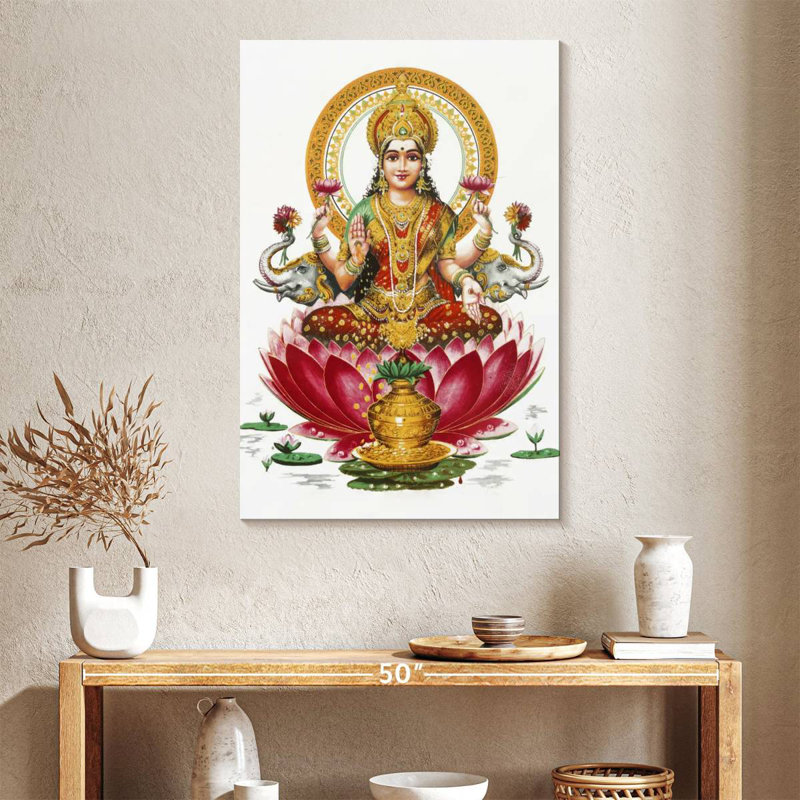 Adella Goddess Lakshmi, 39" H x 26" W