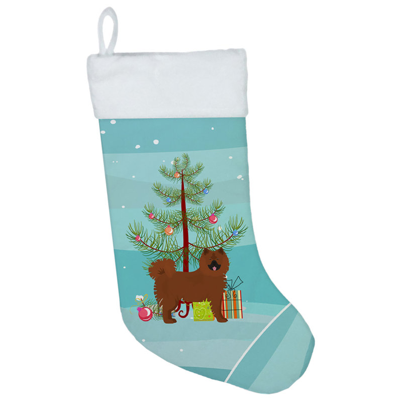 Chaussette de noël joyeux de noël, Eurasier