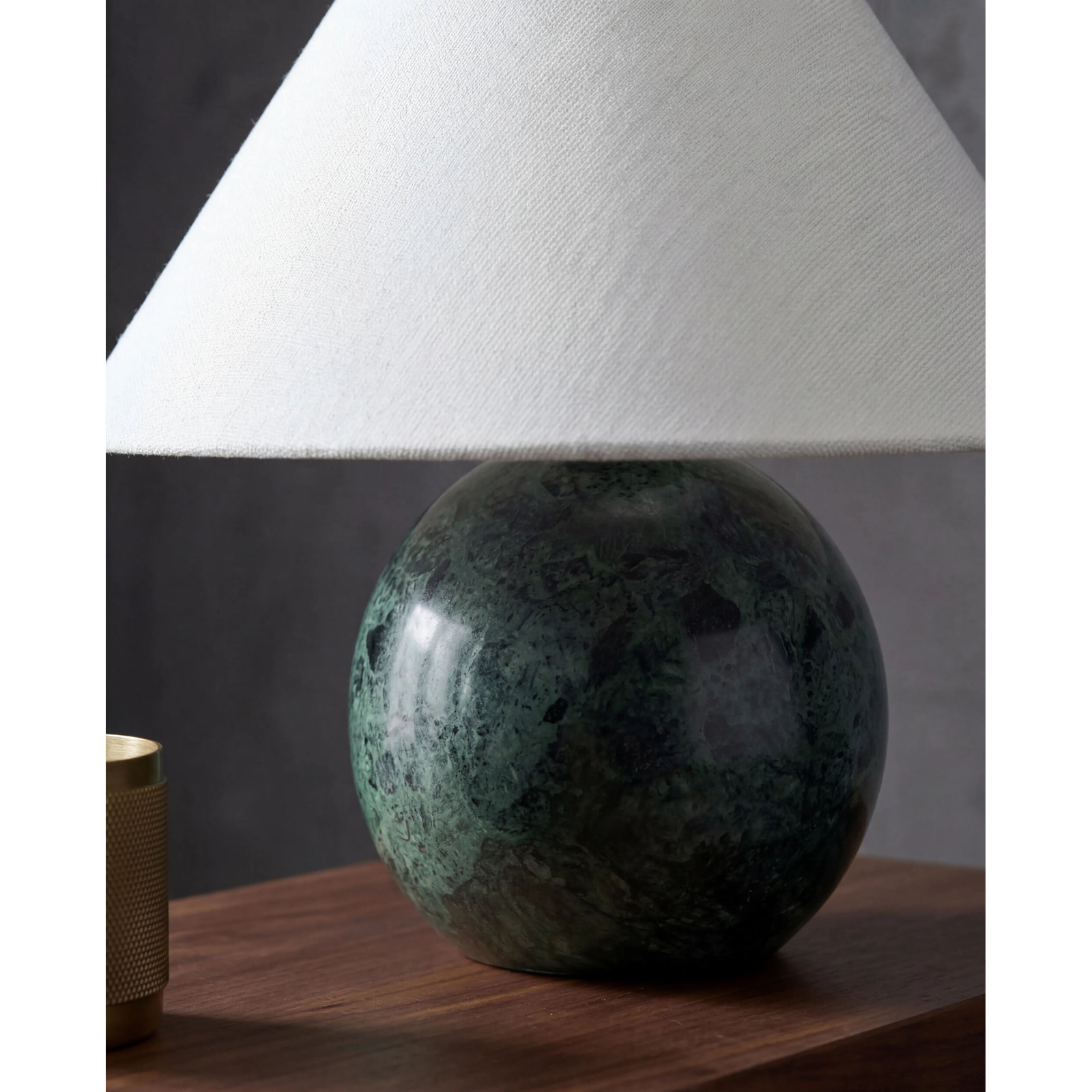 Chemise Marble 10" Mini Table Lamp, Plain