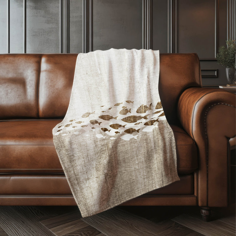 Jeté nautique Addison Sherpa ASB627, Taupe