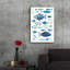 «Go With the Flow II» par Courtney Prahl, art mural en verre acrylique-1633993079