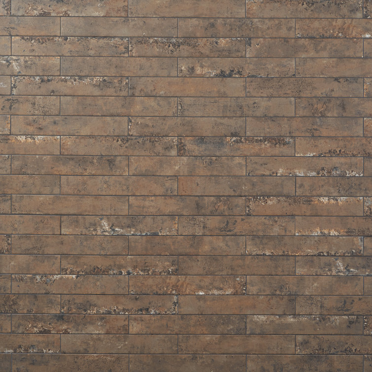 Mantis 2.4 in. x 14.56 in. Matte Porcelain Stone Look Subway Floor and Wall Tile (11.62 Sq.Ft./Case)