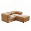 Canapé en chenille 2 places avec repose-pieds-1793468934