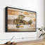 Caricature d'un avion sur toile-102858949