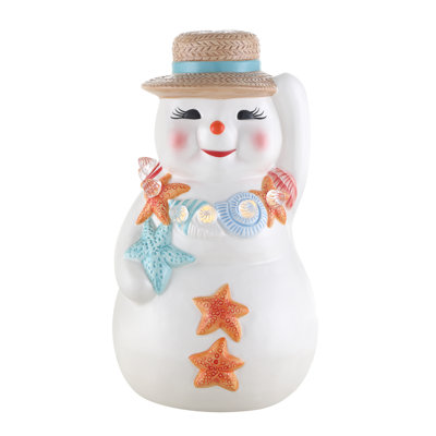 Bonhomme de neige en céramique 10 po