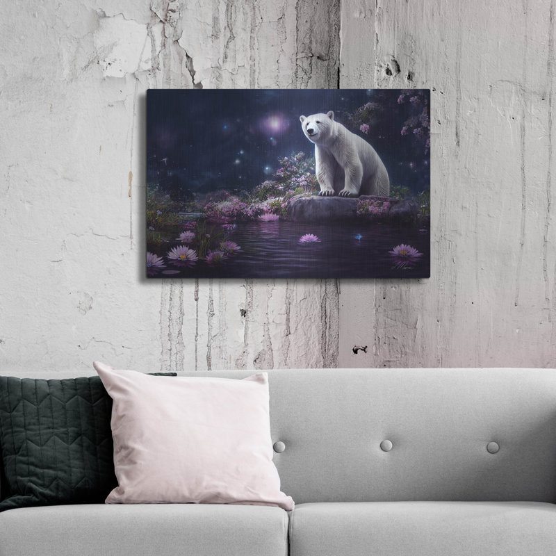 "Ours polaire" par Tanya Mavric, H 24 po x l 36 po