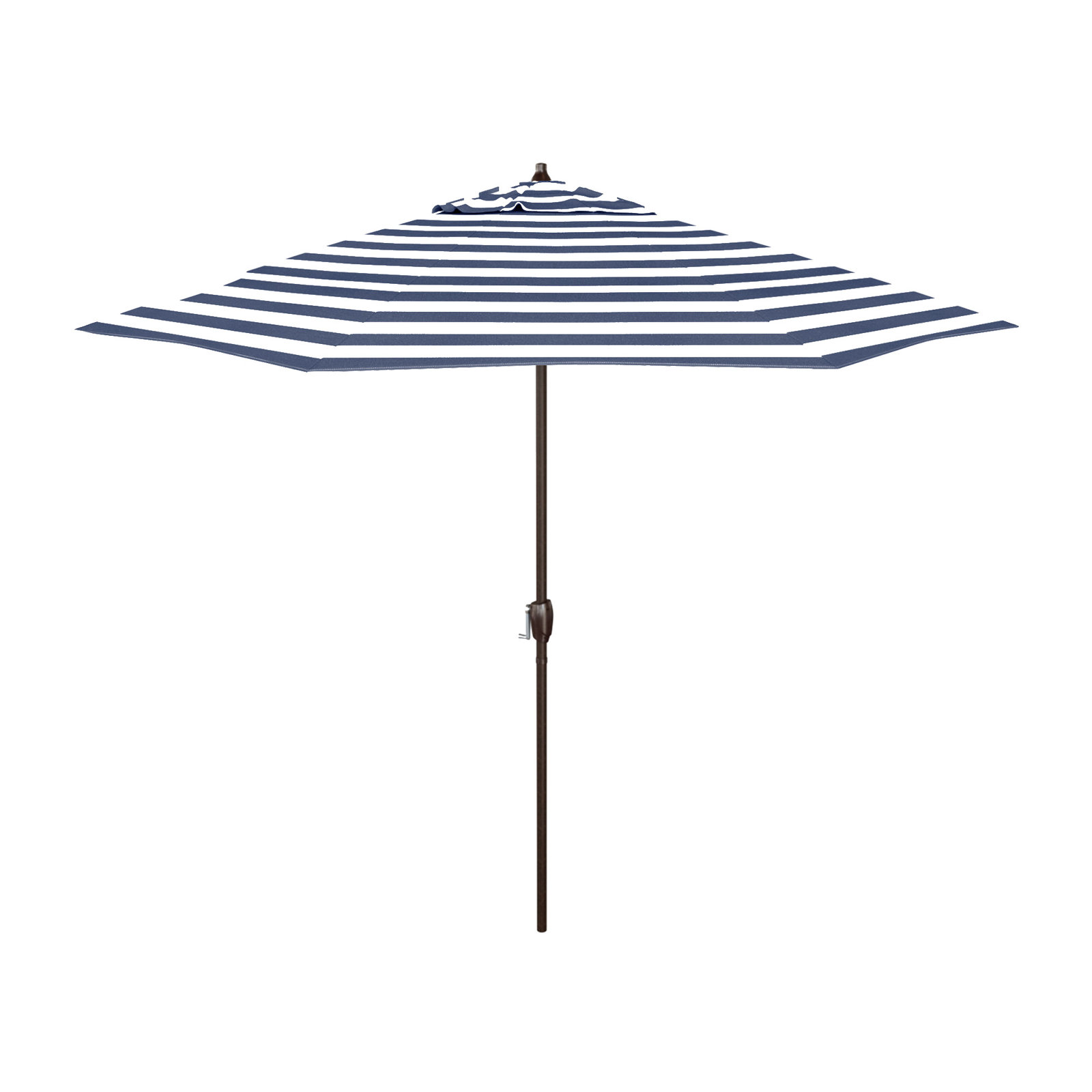 Stevie 108'' Outdoor Umbrella, Navy White Cabana Stripe