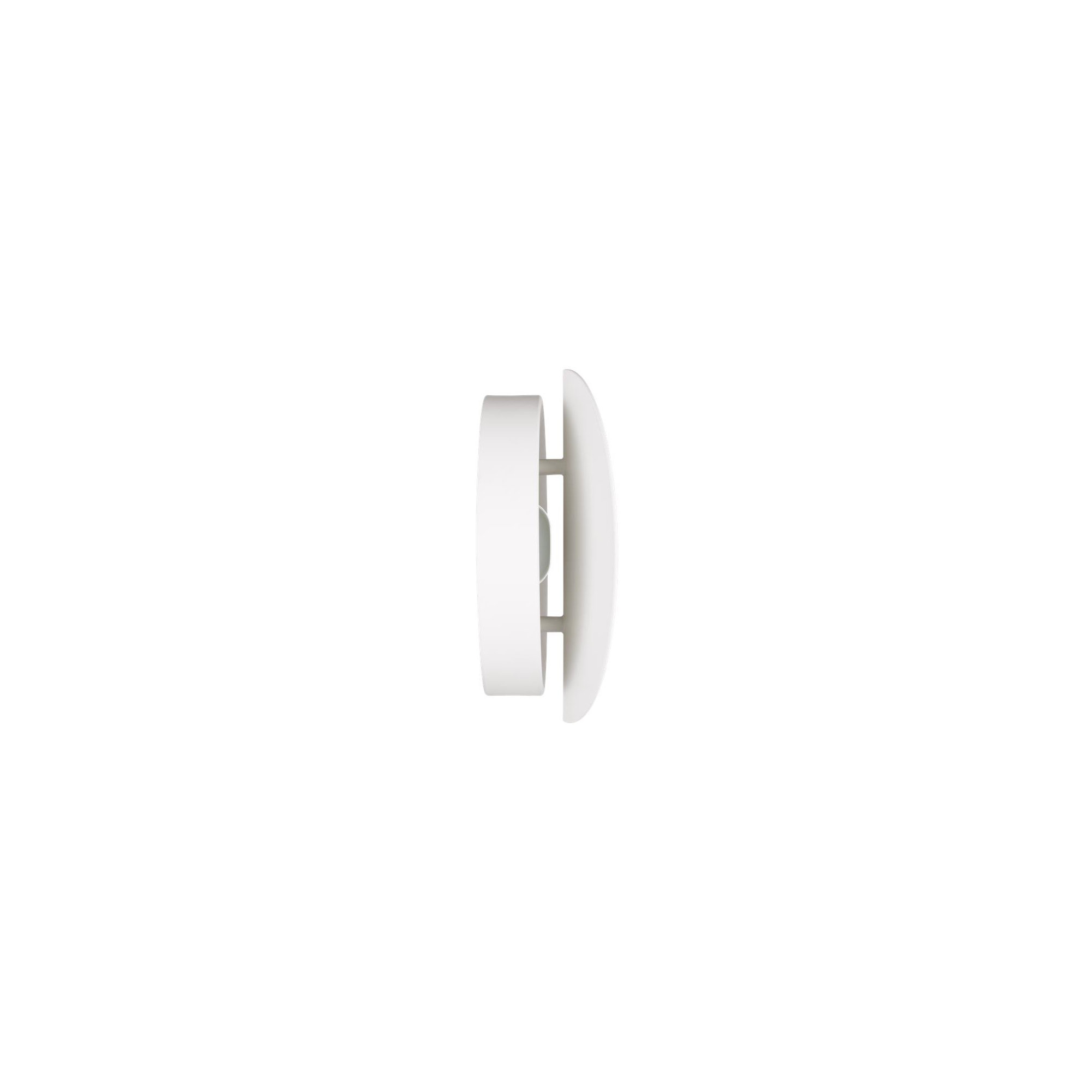 Keef Single Light Steel Dimmable LED Flush Mounted Sconce, Matte White, Matte White
