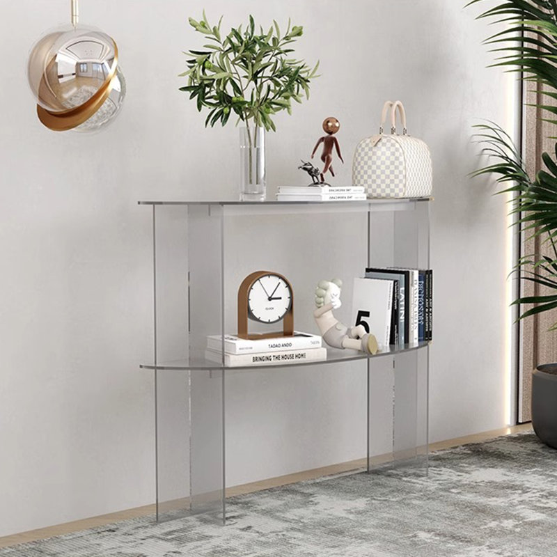 Console minimaliste en acrylique de style italien, Clair