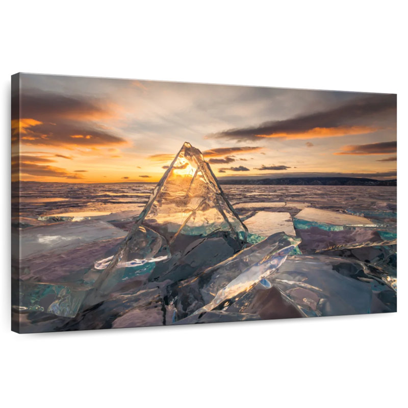 Cristal Alvord dans le lac Baïkal, H 20 po x l 30 po