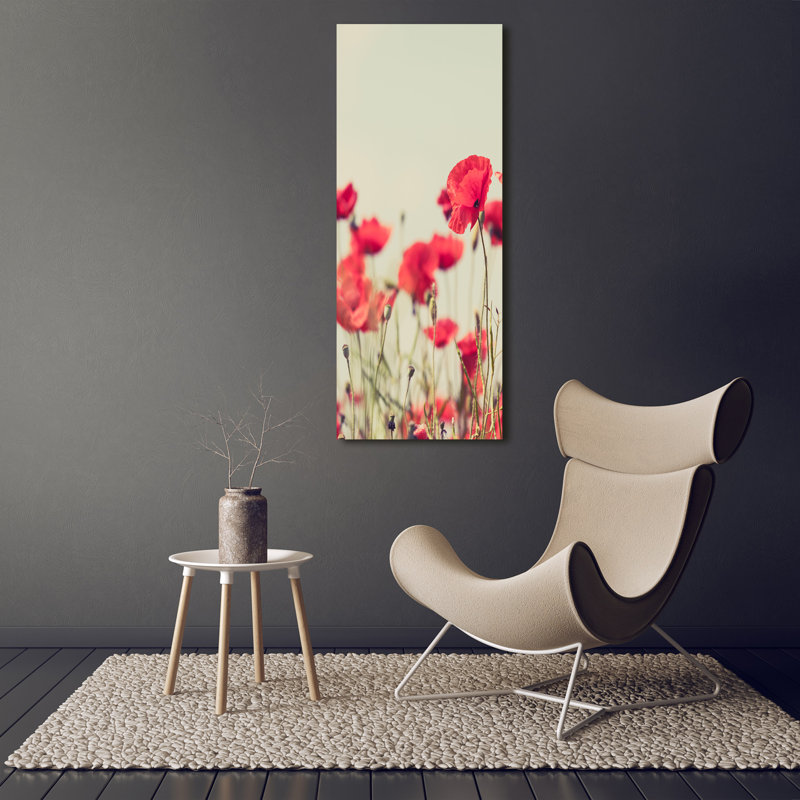 Field Poppies - Wrapped Canvas Print