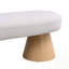 Banc de hall d'entrée avec siège rembourré, beige, capacité de 300 lb, sans tracas
