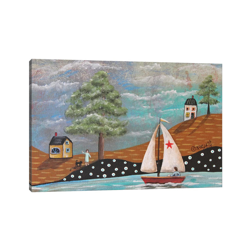 Waving I 1 Piece Wrapped Canvas Wall Art, 20.32cm H x 30.48cm W