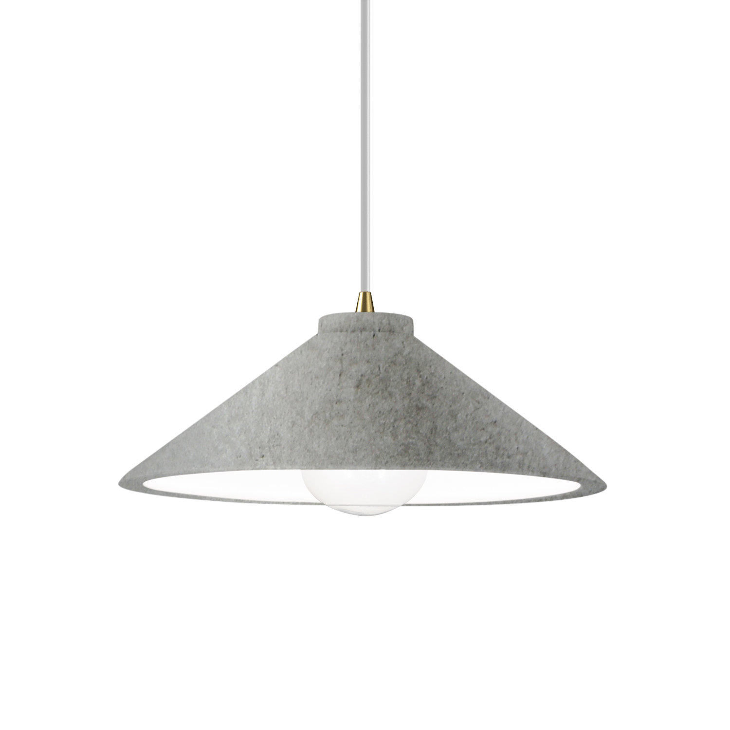 Leni Dimmable Cone Single Light Pendant, Antique Brass, Antique Silver