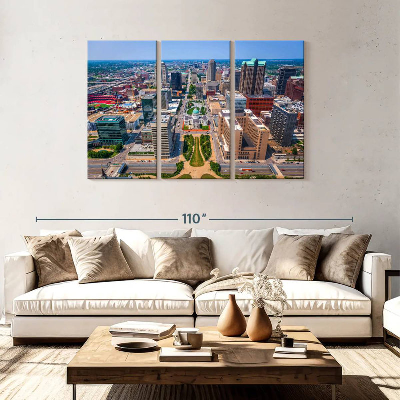 Paysage urbain urbain R camion St. Louis, H 48 po x l 74 po