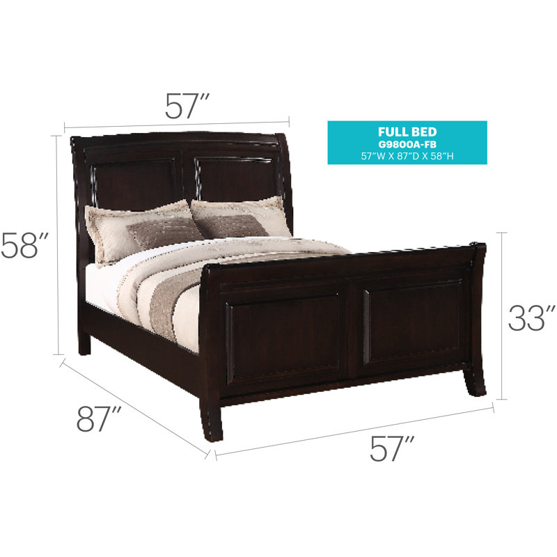 Sera Sleigh Bed, Full