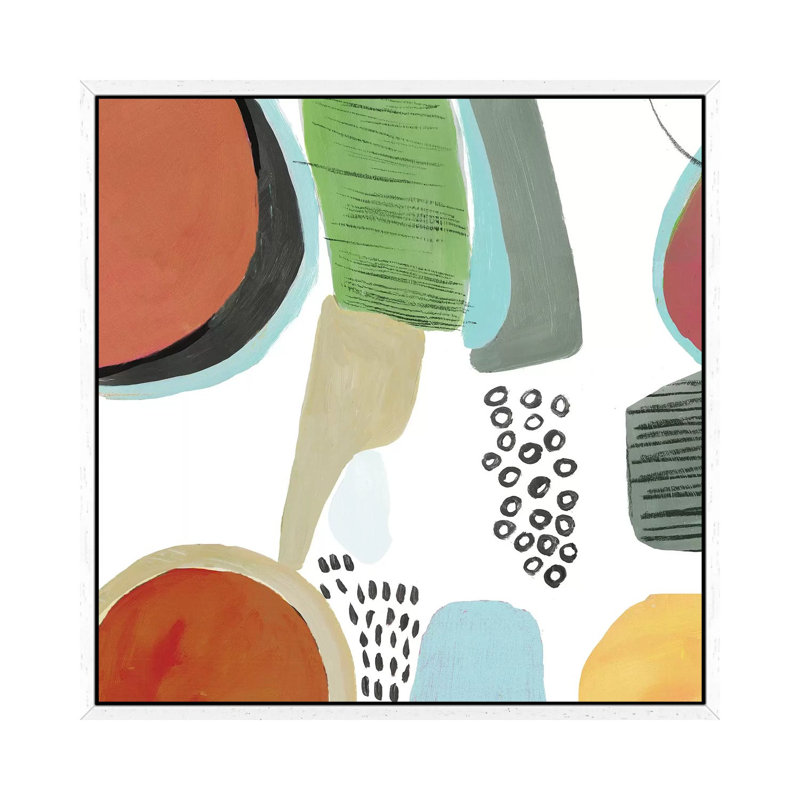 Joyous I by Tom Reeves - Gallery-Wrapped Canvas Giclée on Canvas, White Floater Framed, 66.04 cm H x 66.04 cm W
