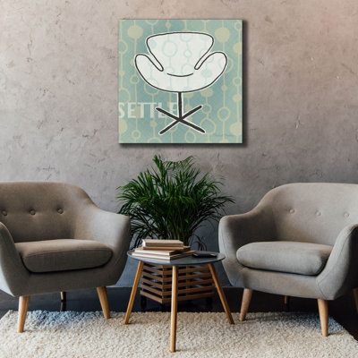 «Retro Chair 4 Settle» par Michael Mullan, art mural sur toile