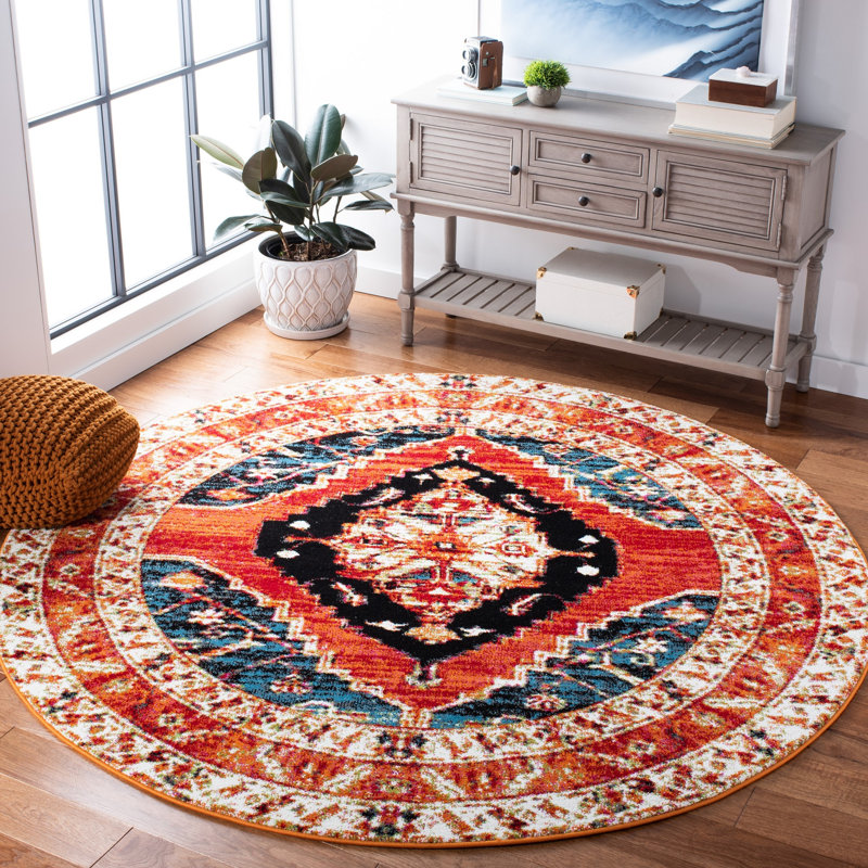Carabella Performance Oriental Rug, Round 6'7"