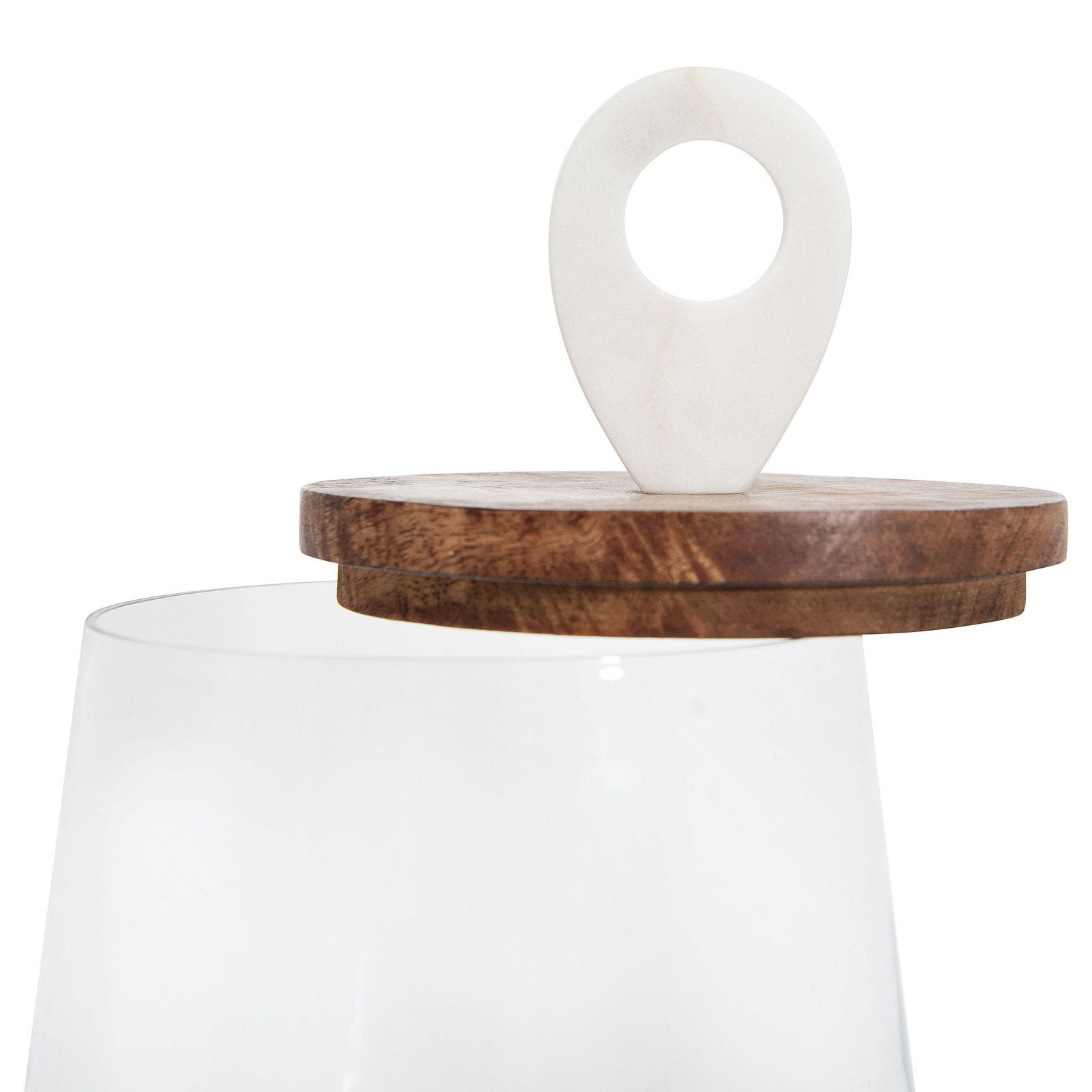 Glass Jar, 11.75" H x 7" W x 7" D