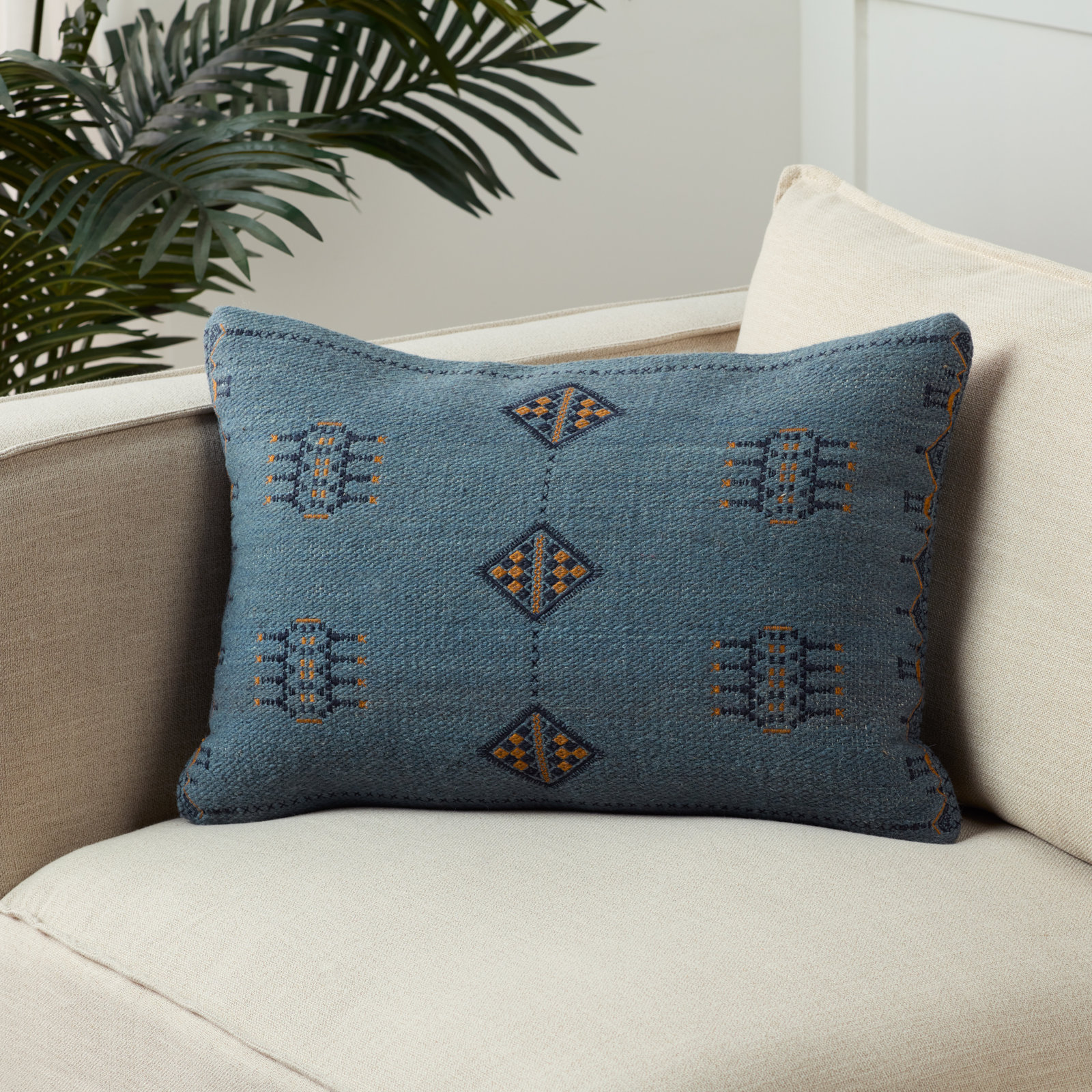 Waldeck 24" x 16" Wool Pillow Cover, Pillow Cover Only - No Insert