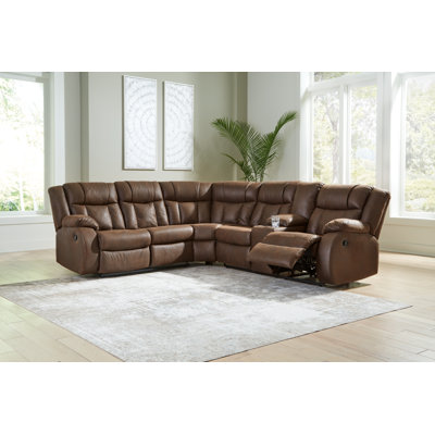Trail Boys 2 - Piece Vegan Leather Reclining Sectional -  Signature Design by Ashley, 82703S1