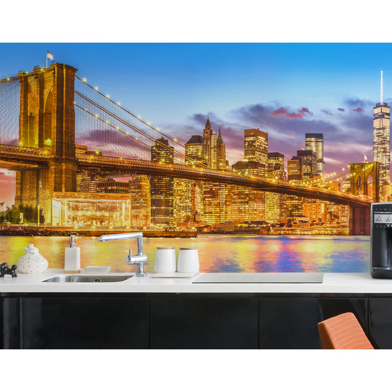 Murale Malverne Brooklyn Bridge, H 108 po x l 192 po