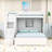 Bunk Bed with Wardrobe,USB and Lights-1243311362