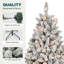 Arbre de Noël enneigé avec pomme de pin-2103023067