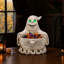 Figurine fantôme d'Halloween pour bol de rangement, 22 cm, résine, 1 pièce, bonbonnière, verte, lumières DEL intégrées