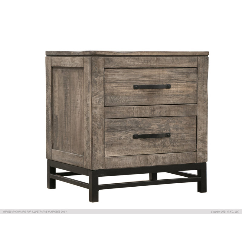 Table de chevet 2 tiroirs Kenlyn